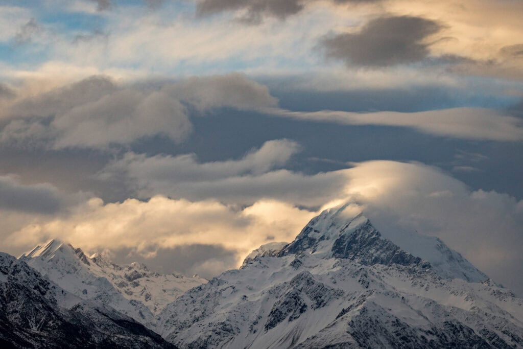 Clouds at Mt Cook