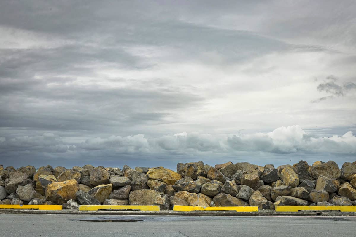 Seawall, Timaru.