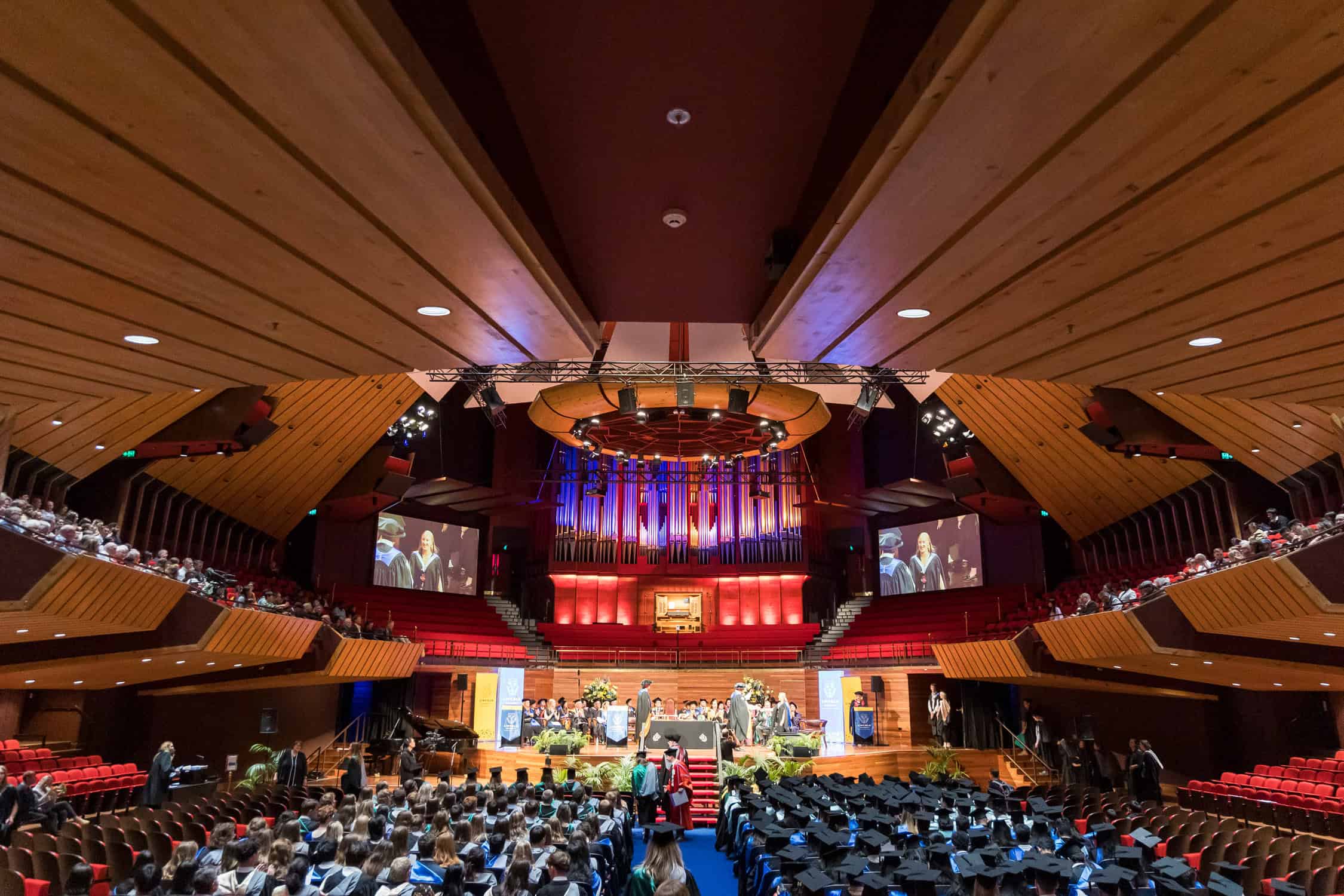 University Graduation at the Chistchurch Town Hall.