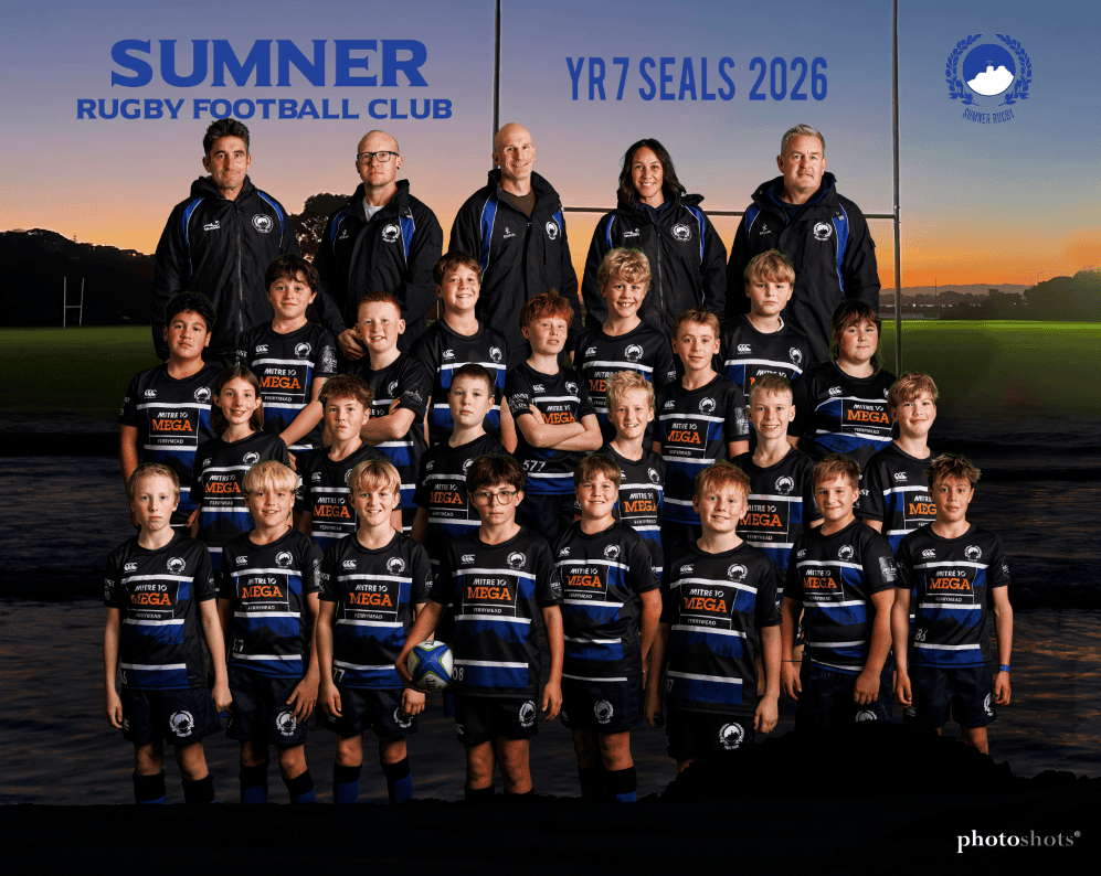 Sumner Rugby composite style team photo 2026