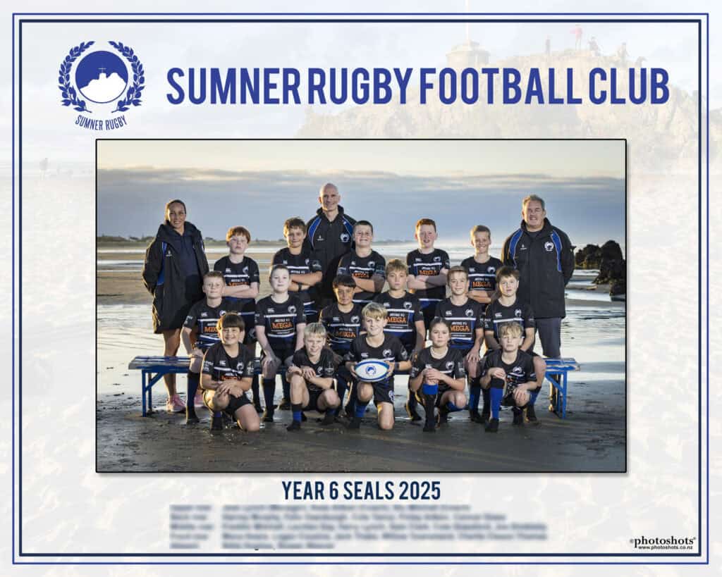 Sumner Rugby traditional style team photo 2025