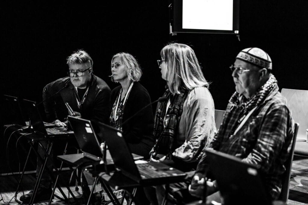Judging panel at the 2026 Iris awards, Professional photography awards in Christchurch.